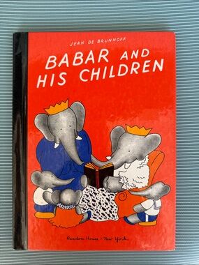 Babar and His Children Kids Book - Red